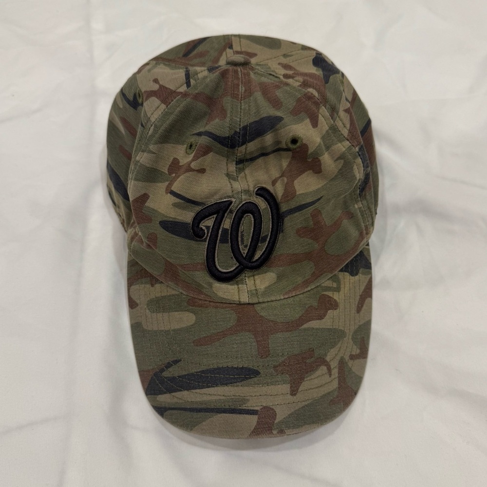Washington Nationals '47 Brand Camo Hat MLB Baseball Cap Woodland Camouflage